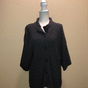 3/4 sleeve detailed cardigan